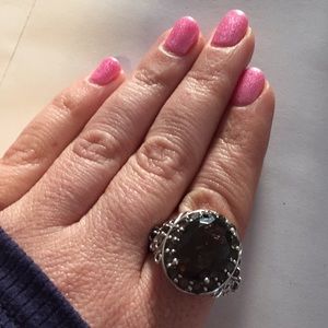 Brazilian Smoky quartz ring